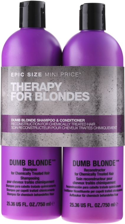 tigi bed head dumb blonde szampon odbudowa