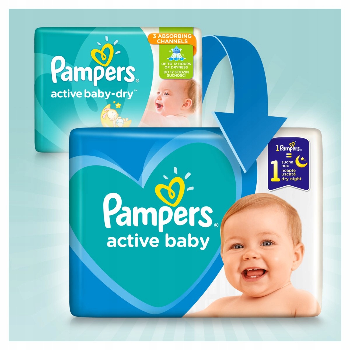 pampers active baby 70 szt