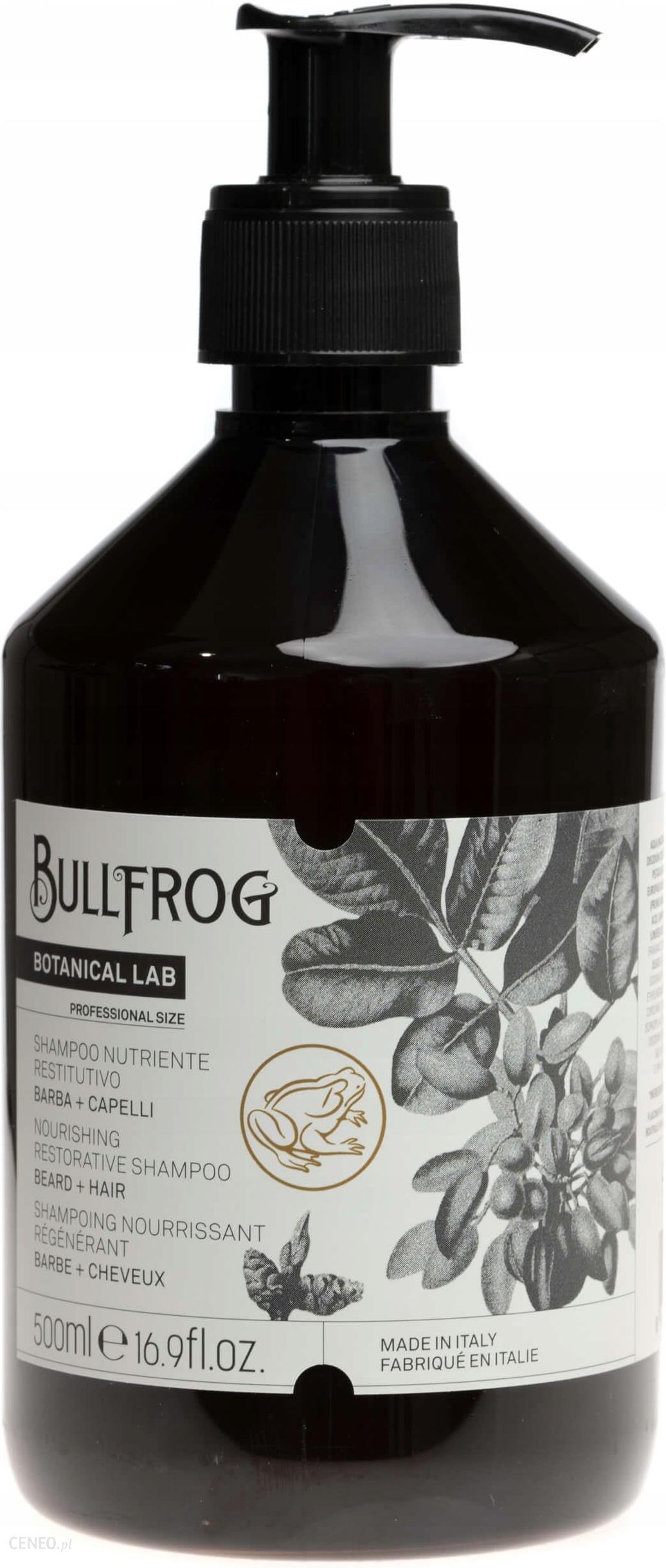 bullfrog nourishing restorative shampoo szampon odżywczy do włosów i brody