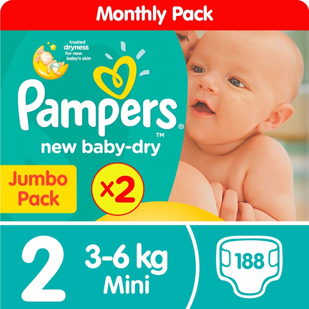 pampers mega box size 2