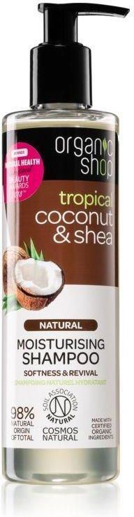 organic shop nawilżający szampon do włosów kokos i shea