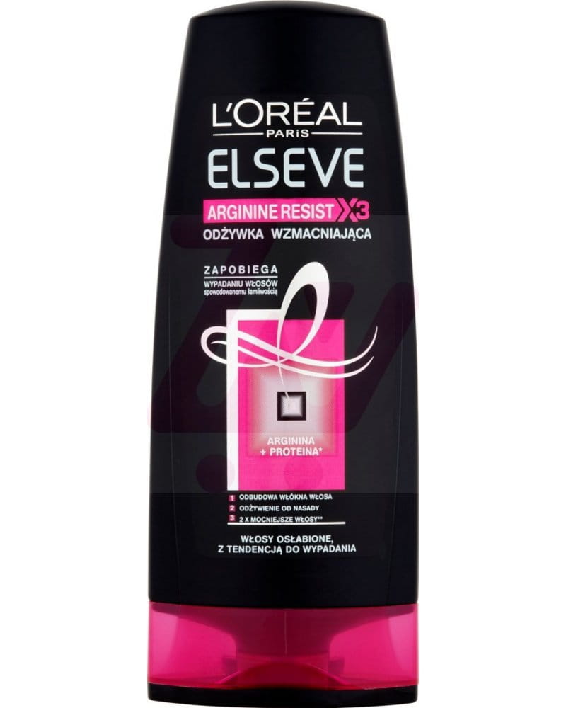 loréal paris elseve arginine resist x3 wzmacniająca odżywka do włosów
