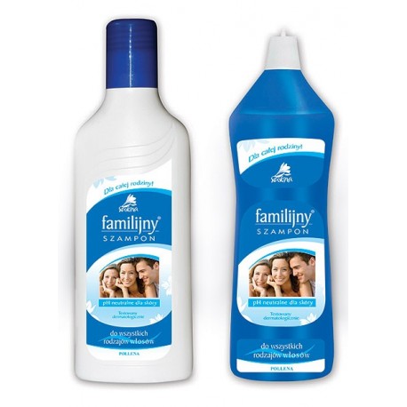 familijny biały szampon do wszystkich rodzajów włosów