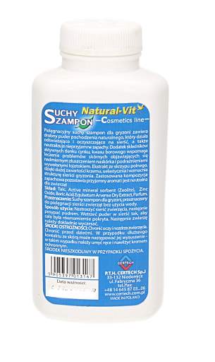 natural-vit suchy szampon dla gryzoni 250ml