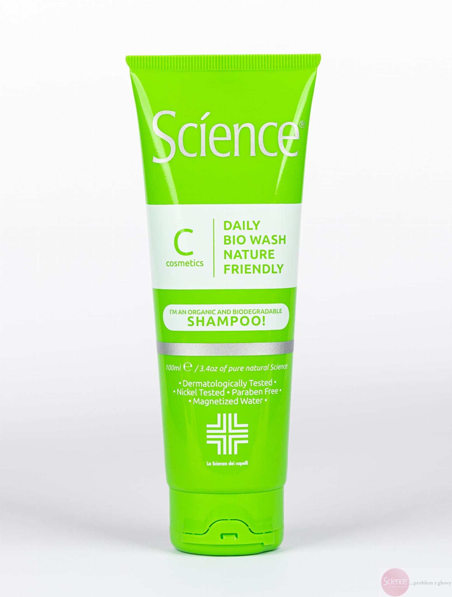 szampon w biodegradowlnym opakowaniu
