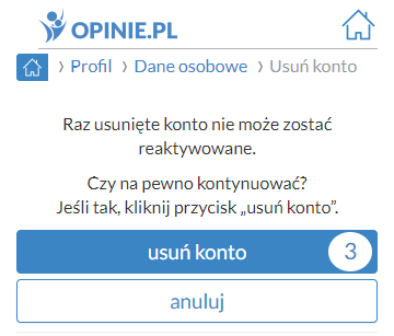 pampers.pl jak usunąć profil