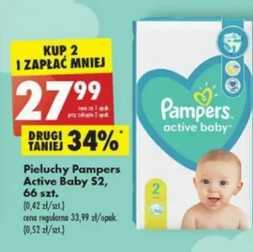 pieluchy pampers 2 w biedronce