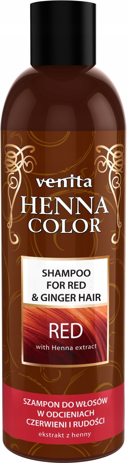 szampon do farbowanych rudych włosów z henną