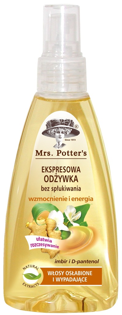 mrs potters odżywka do włosów w sprayu 200ml imbir