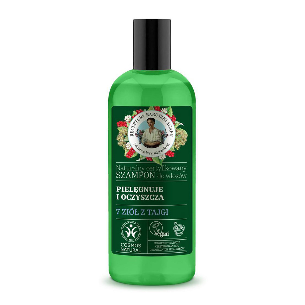 szampon do włosów z błędem w tłumaczeniu w zielone butelce