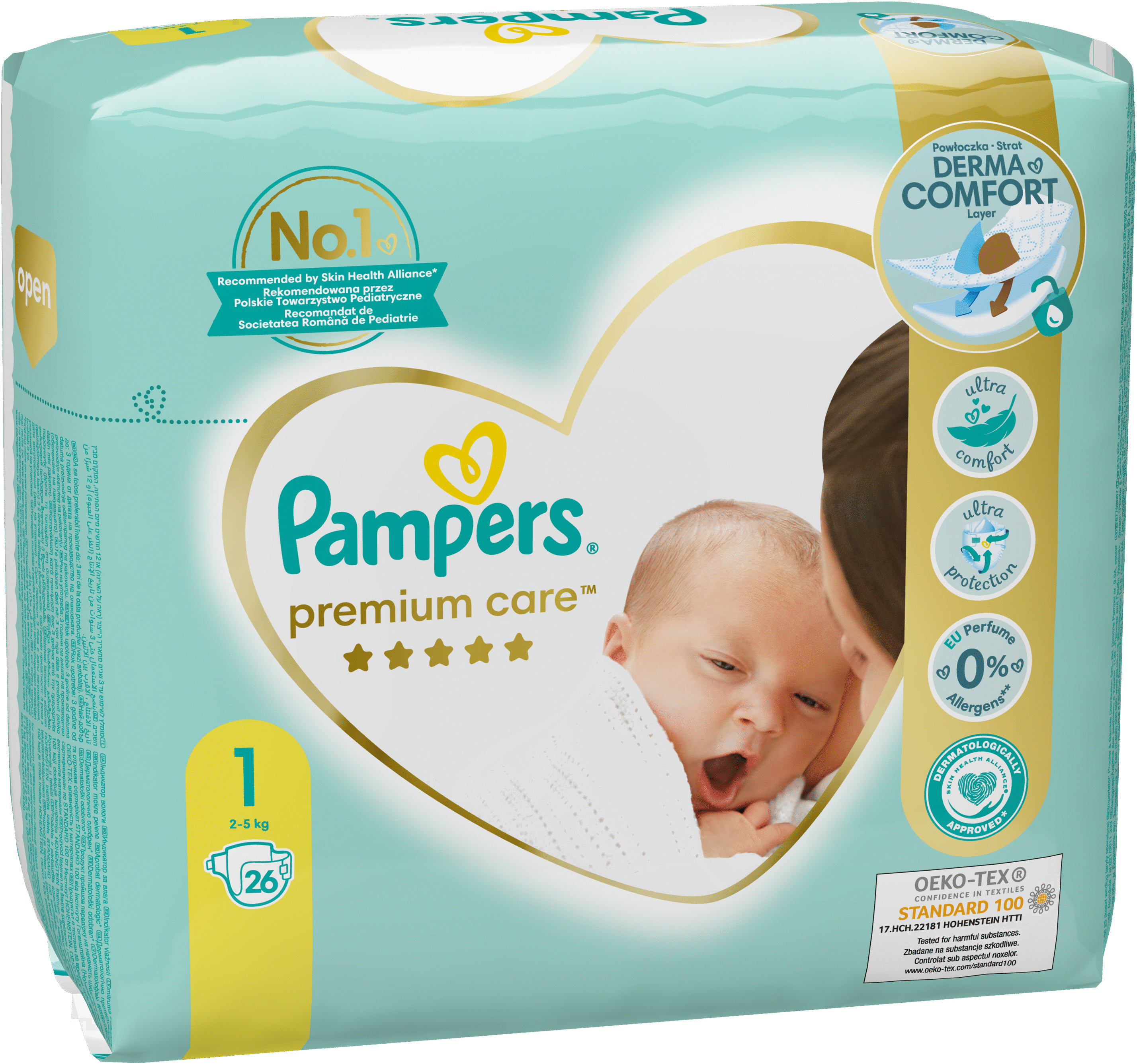 pampers premium care wady