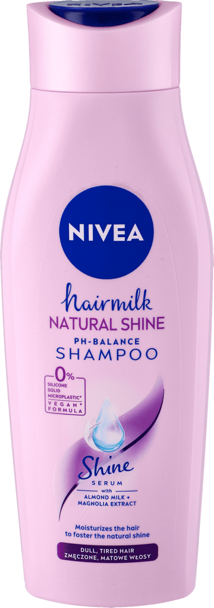 mleczny szampon wyzwalający blask nivea hairmilk shine