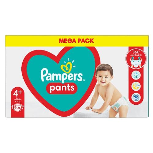 mega pack pampers 4 majtki