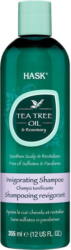 szampon do włosów zawierający kofeine rozmaryn drzewo herbaciane mentol