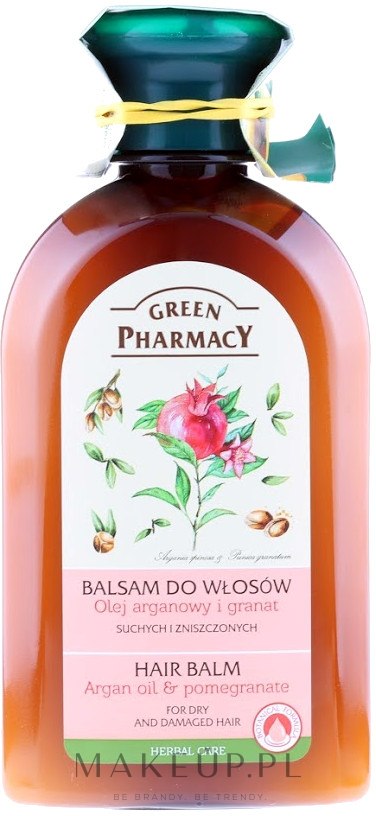 green pharmacy szampon do włosów suchych olej arganowy granat wizaz