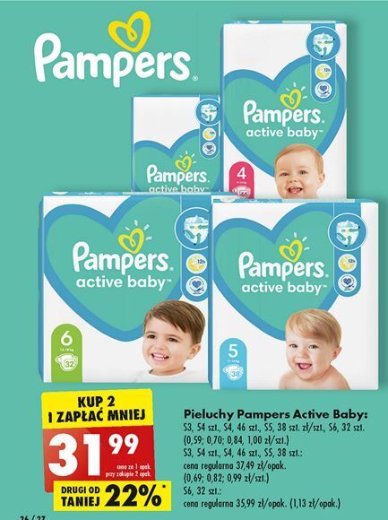 pampers active baby 5 lromocja