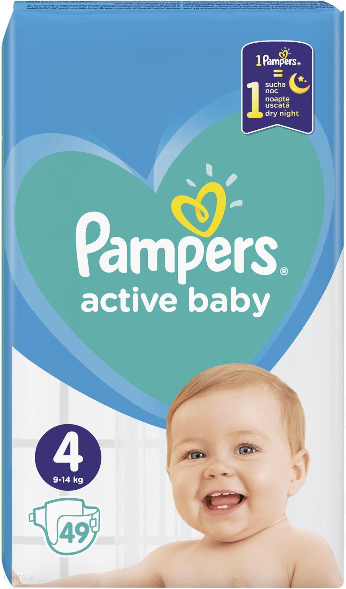 pampers 4 active baby noc opinie