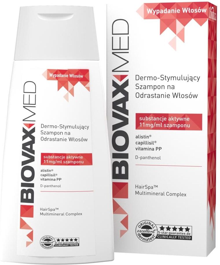 biovax med szampon dermostymulujący na odrastanie włosów