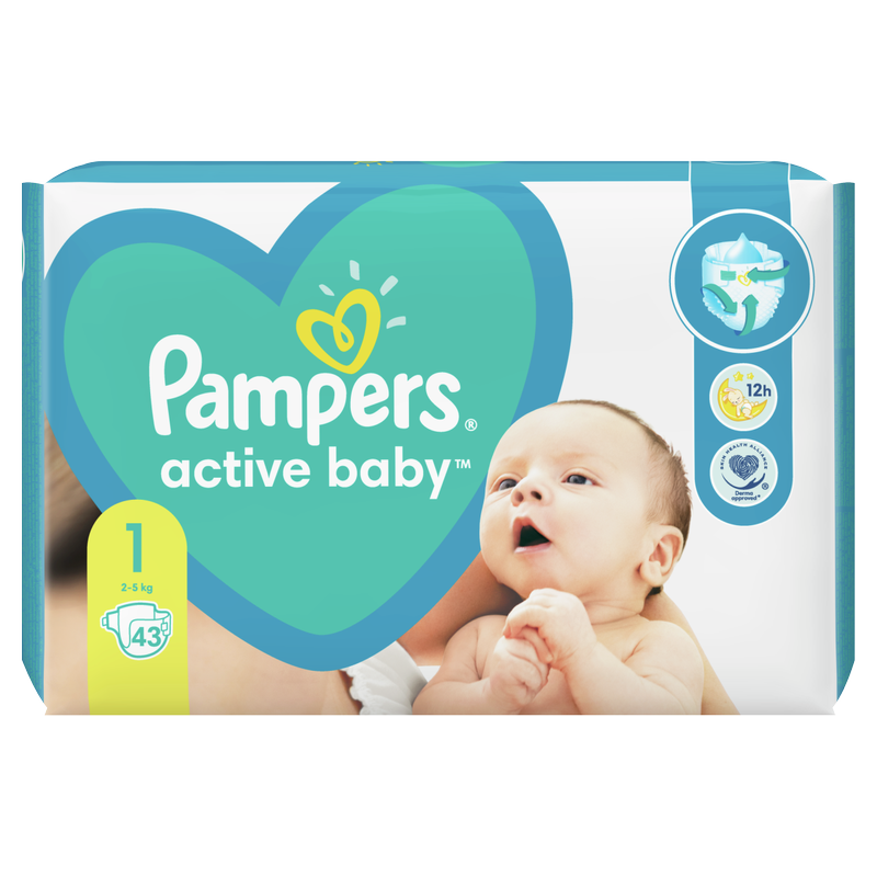 pampers new baby-dry pieluchy nr 2