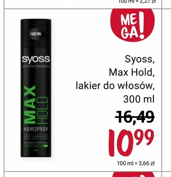 lakier do włosów syoss rossmann