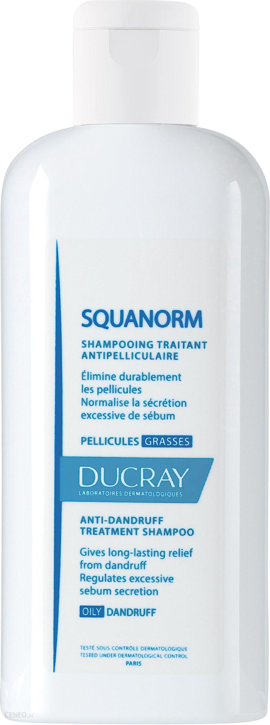 ducray squanorm szampon przeciwłupieżowy łupież tłusty 200ml