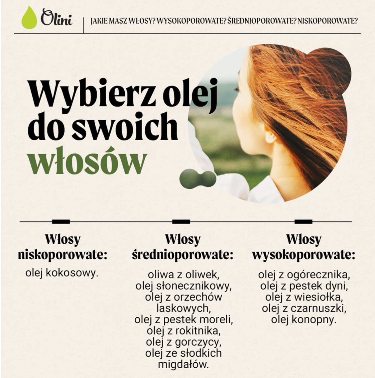 olejek do średnioporowatych włosów jaki