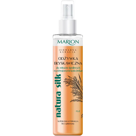 marion natura silk błyskawiczna odżywka do włosów łamliwych 150 ml