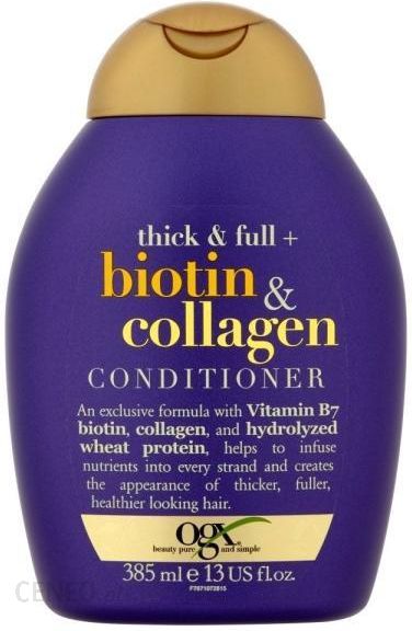 organix biotin & collagen odżywka do włosów biotyna i kolagen
