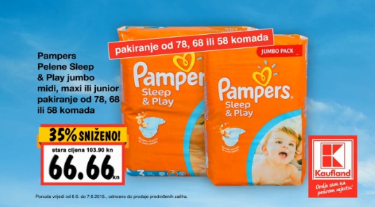 kaufland pampers sleep and play