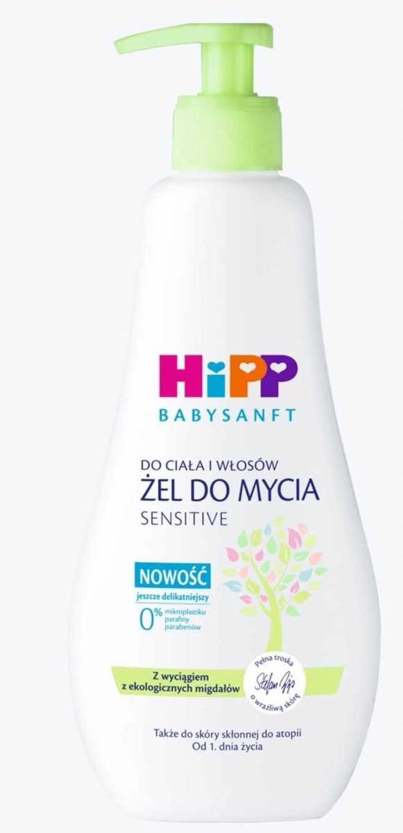 hipp szampon i żel do mycia ciala i włosów