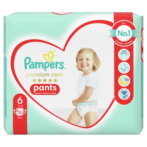 pampers pants premium care pasek z klejem