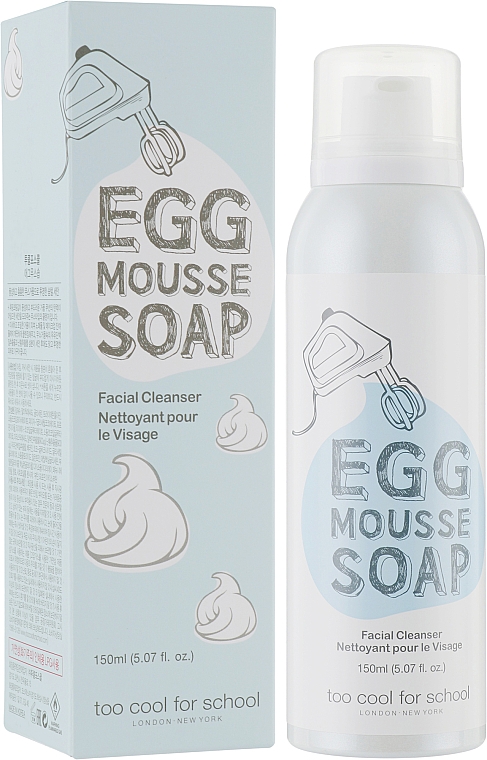 too cool for school egg mousse soap pianka do twarzy