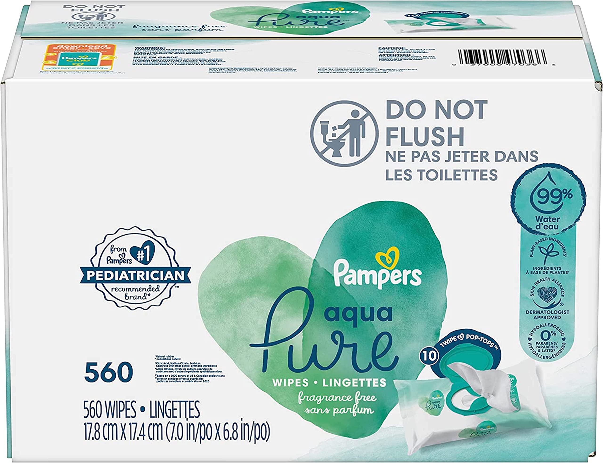 pampers aqua pure wipes ingredients