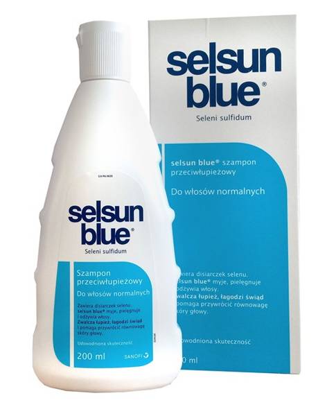 szampon selsun blue na skorupę na głowie