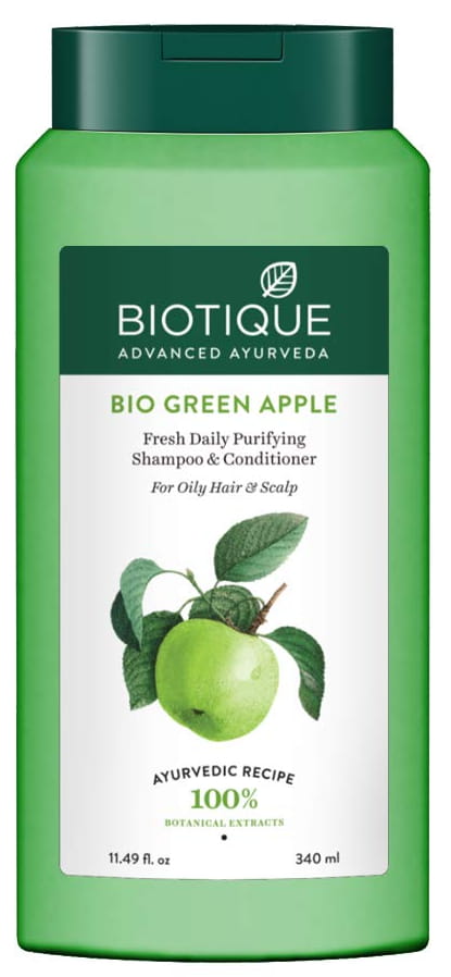 zielony szampon z bio jabłek