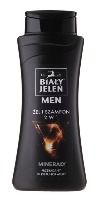 biały jeleń for men szampon i żel 2w1