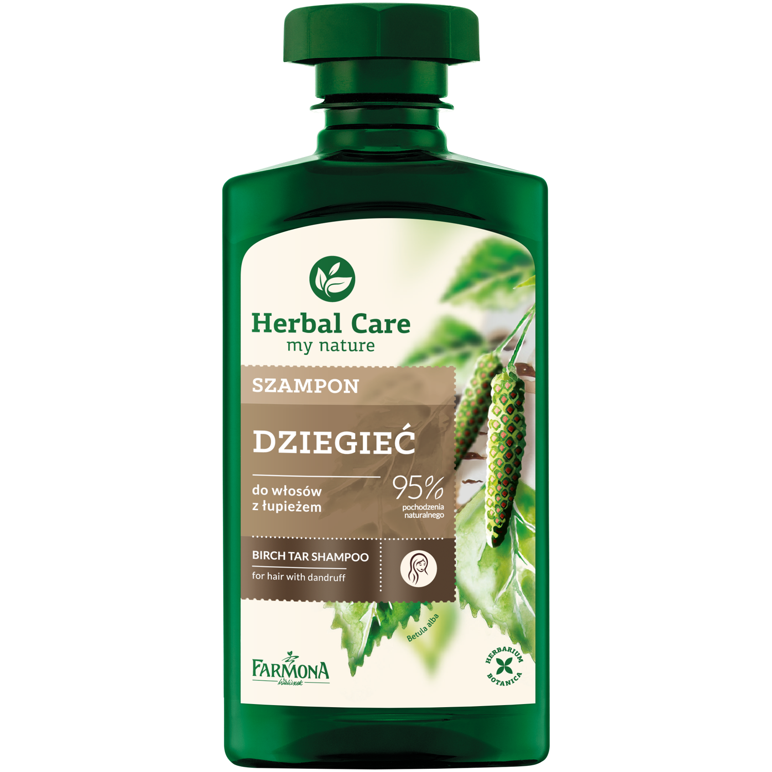 farmona herbal care szampon z dziegciem do włosów