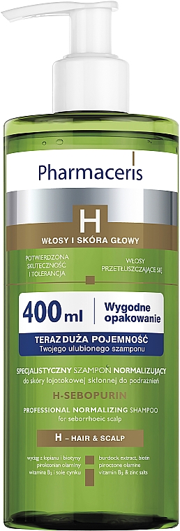 pharmaceris h szampon normalizujący do skóry łojotokowej