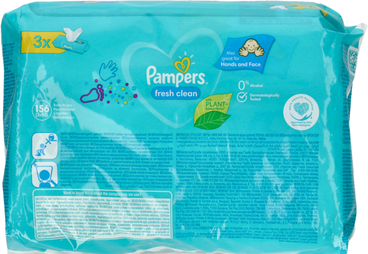 chusteczki pampers fresh clean rossmann