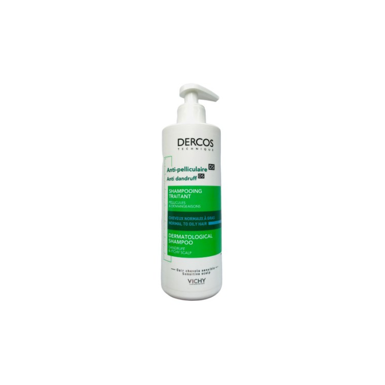 vichy dercos szampon przeciwłupieżowy do włosów tłustych 390ml