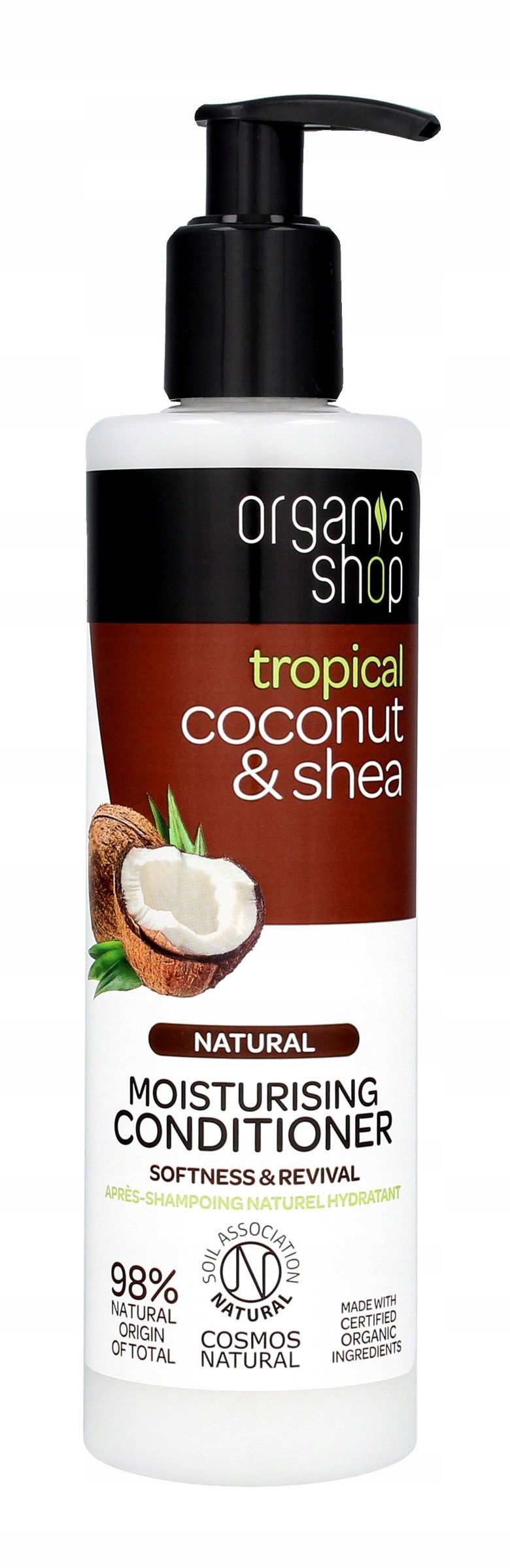 organic shop nawilżająca odżywka do włosów coconut&shea