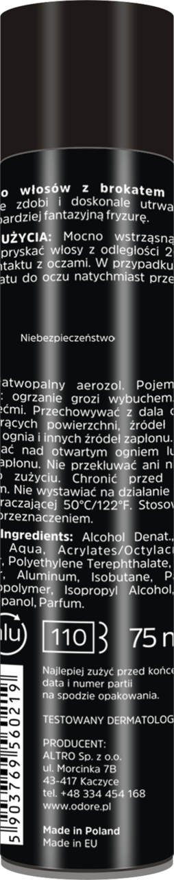 lakier do włosów brokatowy rossmann