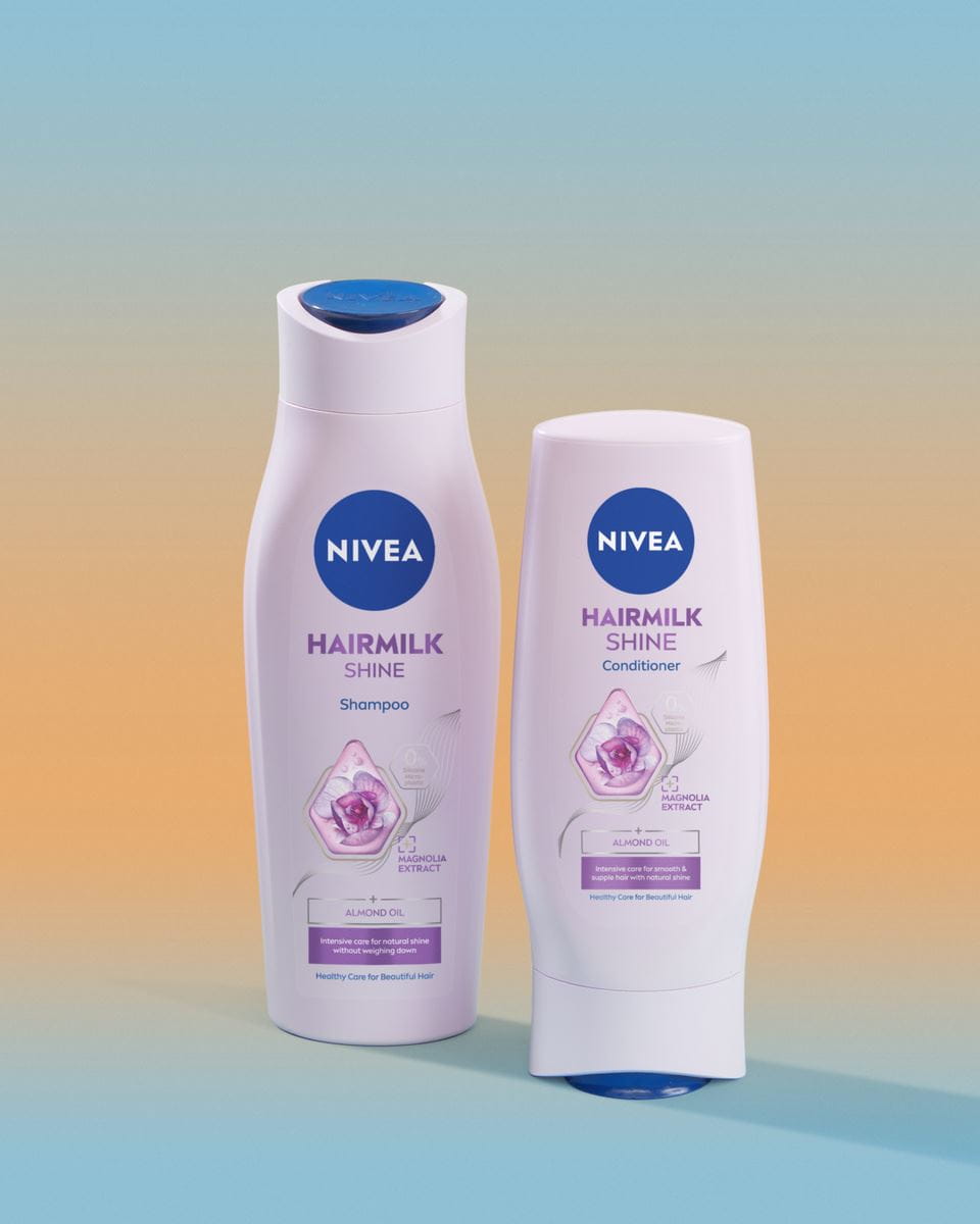 nivea hairmilk szampon shine