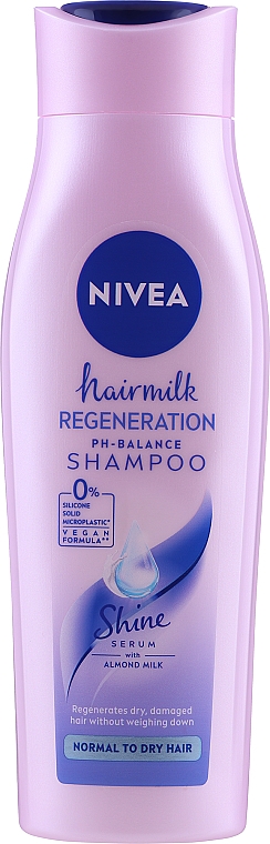 nivea hair milk natural shine szampon