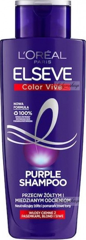 fioletowy szampon na siwe włosy