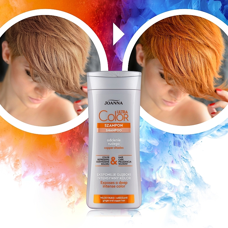 szampon koloryzujący blond na rudych włosach
