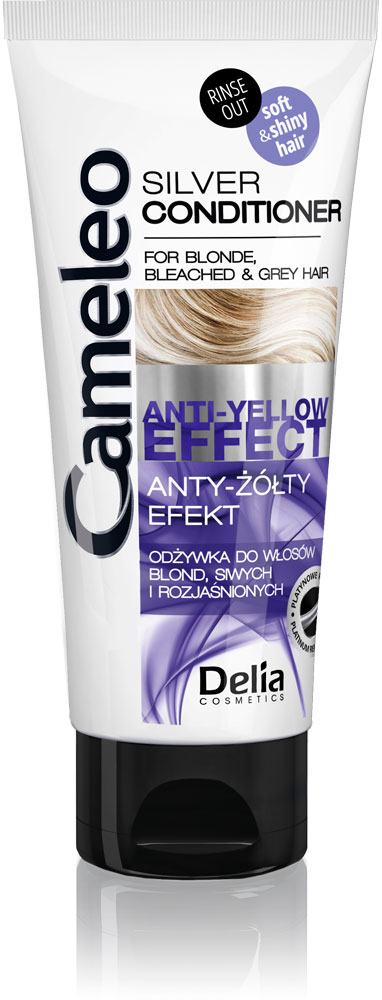 delia cameleo silver anty żółty efekt odżywka do włosów blond