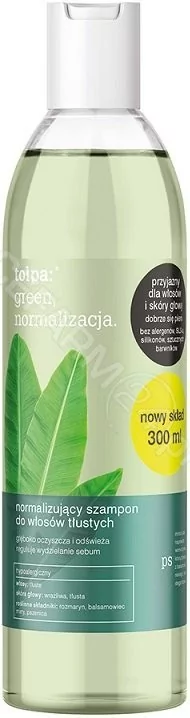 tołpa green normalizacja normalizujący szampon do włosów tłustych 300 ml