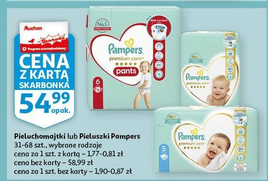 pampers 3 pieluchy promocja auchan