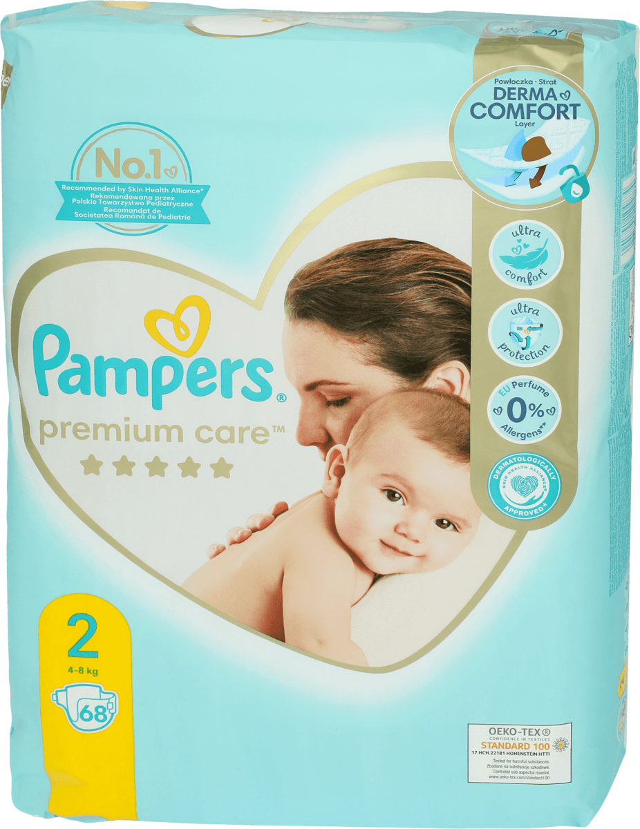 pampers care 2 22 cena